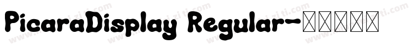 PicaraDisplay Regular字体转换